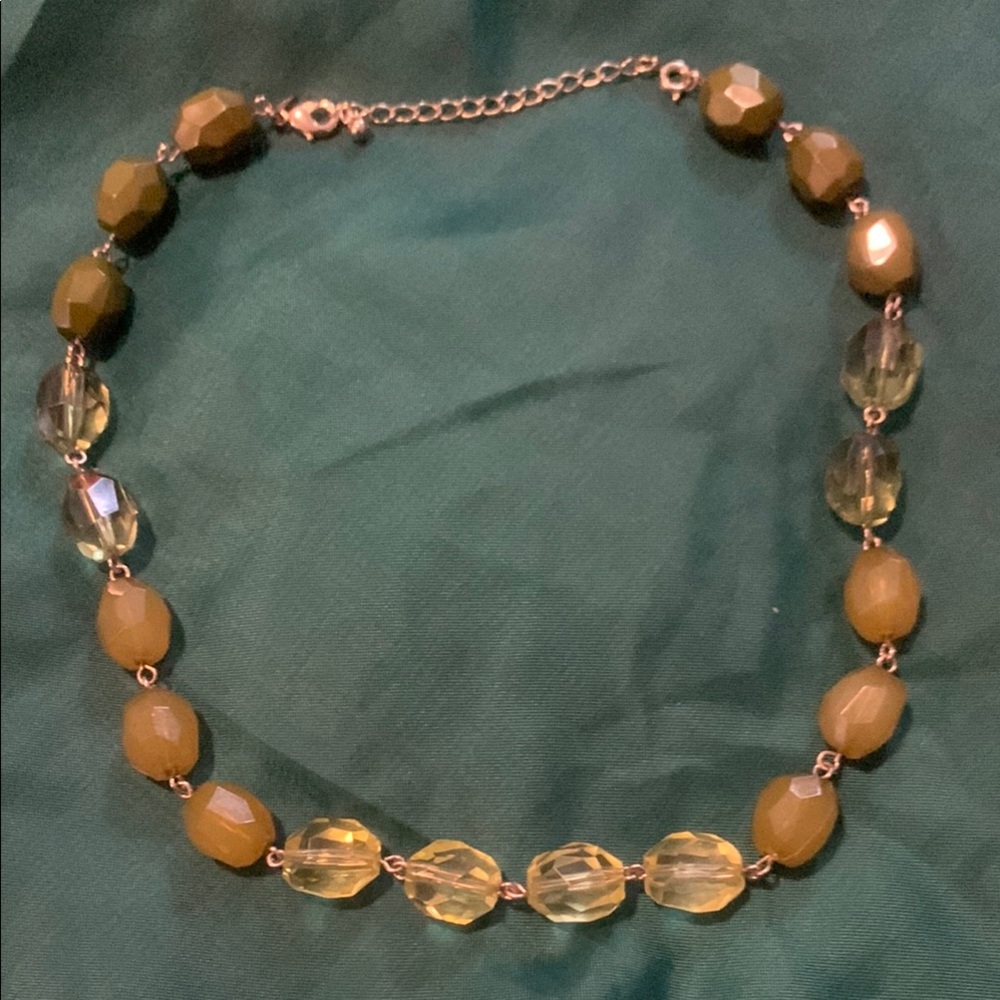 Green Avon Beaded Necklace